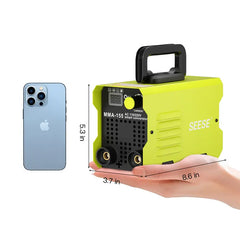 SEESE 155Amp MINI Portable Welding Machine, Stick Welder, AC 110/220V smart conversion, LED Display Digital Welder, Portable MMA Arc Welder Gift for Thanksgiving,Christmas,New Year