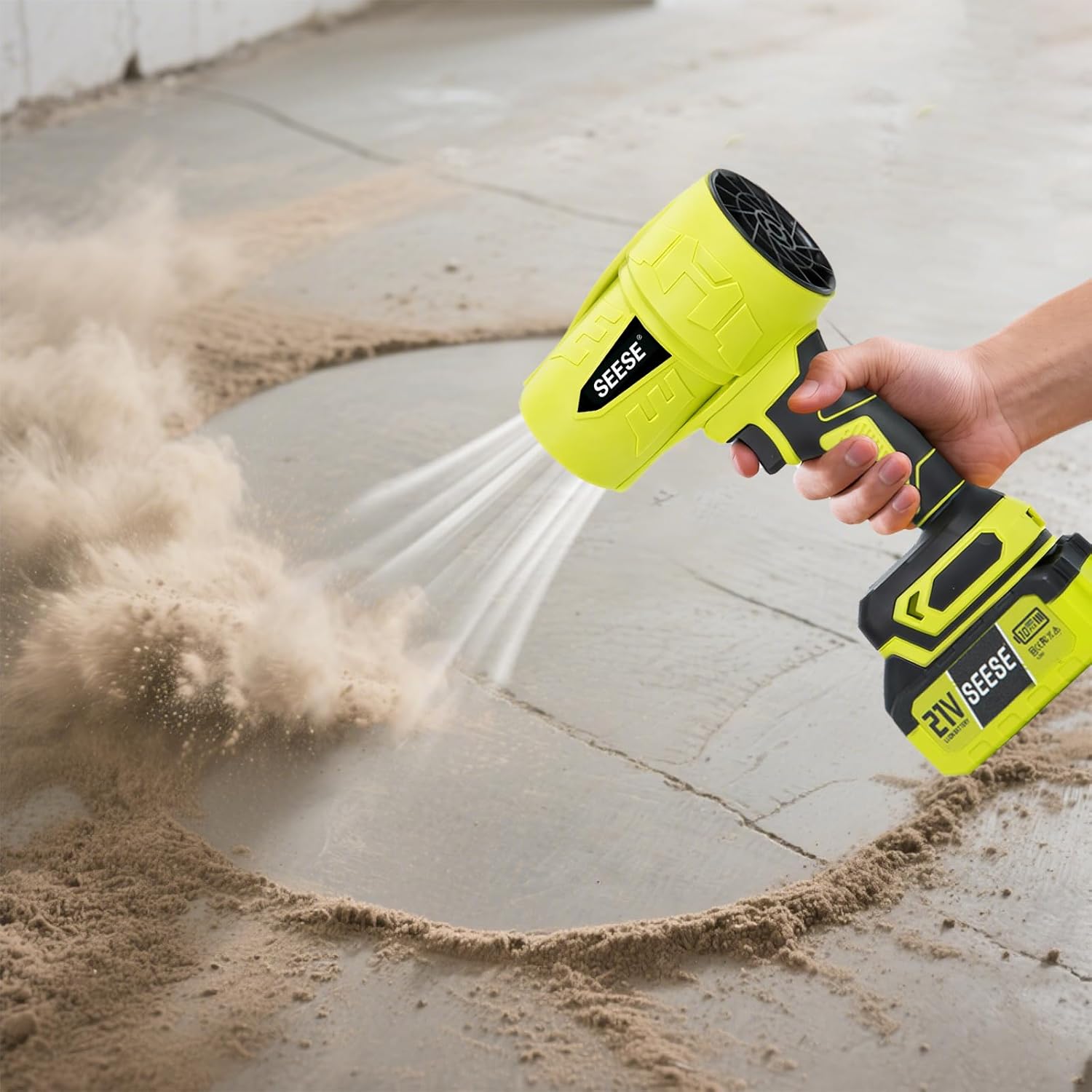 SEESE Turbo Jet Leaf Blower, Violent Fan,Car Drying After Wash,Handheld Snow Blower,Cordless Turbo Power Air Duster,Good Choice For Gifts,Home Improve,Garden Mainte，Excellent Gift for Christmas and New Year